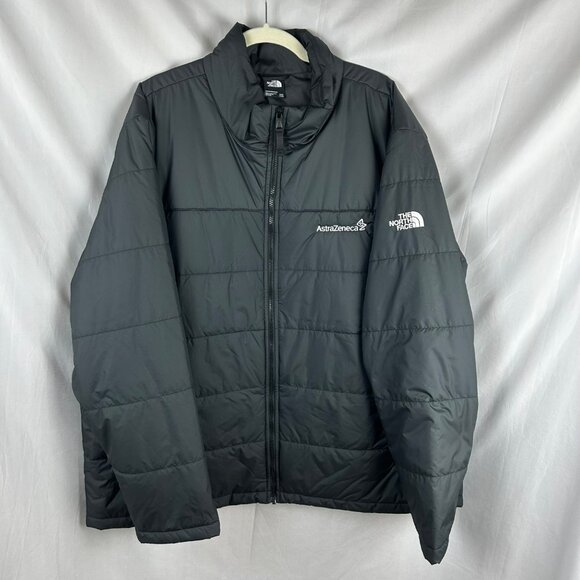 The North Face Insulated Jacket Men Big XXXL Black‎ Puffer Outdoors Astrazeneca - Picture 2 of 7